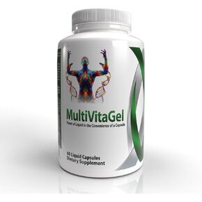 MultiVitaGel Liquid Filled Gel Caps, Vitamins Plus 42 Fruits & Veggies Blend, Optimum Nutrition Delivery