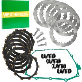 Clutch Kit Heavy Duty Springs & Cover Gasket Compatible with Honda Shadow VLX 600 VT600C VT600CD 1988-1998