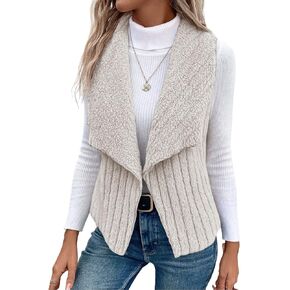 SISKIN Cropped Fleece Vest Women,Sleeveless Vest for Women,Lightweight Vest Cozy Sleeveless Waistcoat Outwear