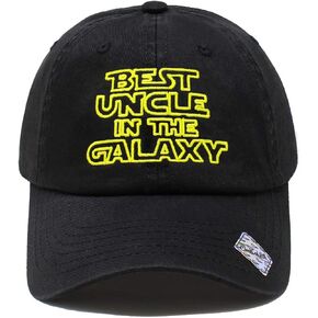 Best Uncle in The Galaxy Embroidery Dad Hat Cotton Baseball Cap Polo Style Low Profile