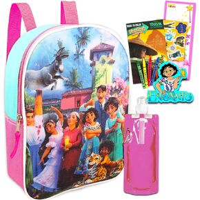 Encanto Mini Backpack Set - Bundle with 11" Encanto Backpack for Girls, Stampers, Stickers, More | Encanto Mini Backpack for Toddler Girls