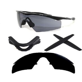 Galaxy Replacement Lenses + Nose Pad + Earsocks For Oakley M Frame Strike Black