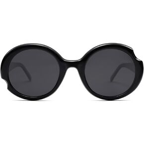 SOJOS Big Retro Oval Round Polarized Sunglasses Womens Mens Vintage Trendy Oversized Sunnies SJ2362