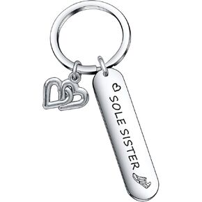 De&ai Sole Sister Gift Trainer Gift Running Lover Gift Fitness Gym Gift Marathon Gift Inspirational Gift Training Gift Running Friend Gift Runner Keychain Sister in Law Jewelry
