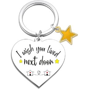 True Friendship Gifts For Women Birthday Gifts For Friends Bestie Soul Sister Bff Long Distance Best Friend Keychain Gifts For Her I Wish You Lived Next Door Friendship Keychain Small Gifts