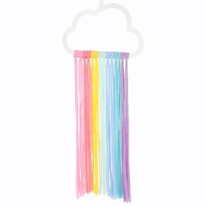 LUOZZY Rainbow Hair Bows Holder Rainbow Tassels Hair Bows Hanging Headband Holder Hair Clips Organizer for Girls Room