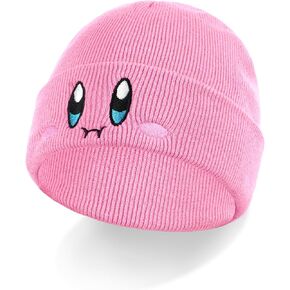 Yarde Kirb Beanie Anime Warm Knit Caps Kawaii Winter Hats Cute Beanie Hat for Women