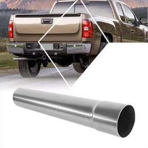 PM PERFORMOTOR 8 Pcs 3 Inches Mild Steel DIY Custom Exhaust Tubing Mandrel Bend Pipes Straight & U-Bend Kit, Universal Fit,PM-PP-30-RW-8P