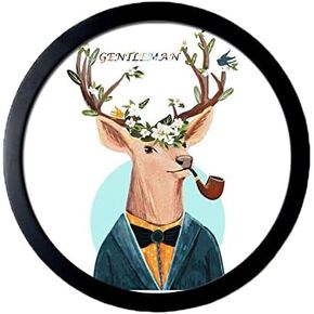 Round Picture Frame Wall Hanging Photo Frame Living Room Decor Art Painting Mural Frame (Black 12 inch)
