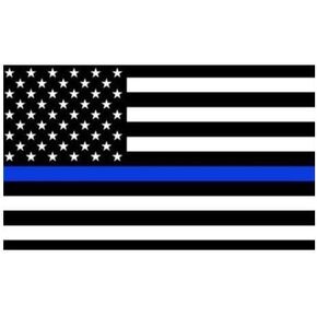 ION Graphics 2 Inch Thin Blue Line American Flag Support Police Vinyl Sticker Decal Size: 1.5x2 Inches