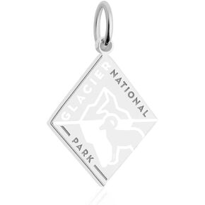 National Park Souvenir Travel Charm Sterling Silver Enamel