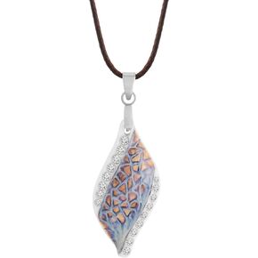 MINACHI Ceramic Geometric Abstraction Charm Pendant Necklace, Summer Boho Ocean Vintage Jewelry Gift for Women