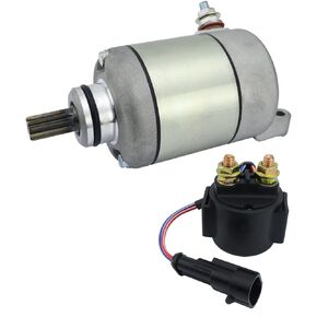Starter Motor & Solenoid Relay for Polaris Outlaw 525 2007-2011, Outlaw 450 S 2008-2010, Outlaw 450 MXR 2009, 4011801