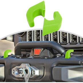 أغطية خطاف سحب ممتص الصدمات من CheroCar ملحقات خارجية لحماية خطاف السحب لسيارة Jeep Wrangler JK JL، لسيارة Jeep Gladiator TJ، أبيض...