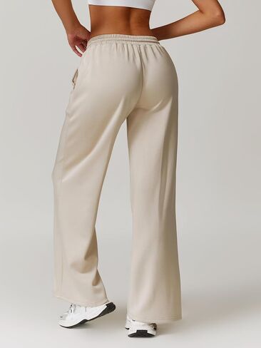 ABOCIW Womens Wide Leg Sweatpants Drawstring High Waisted Baggy Lounge Pants Athletic Joggers with Pockets in Kuwait