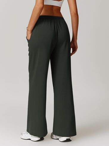 ABOCIW Womens Wide Leg Sweatpants Drawstring High Waisted Baggy Lounge Pants Athletic Joggers with Pockets in Kuwait