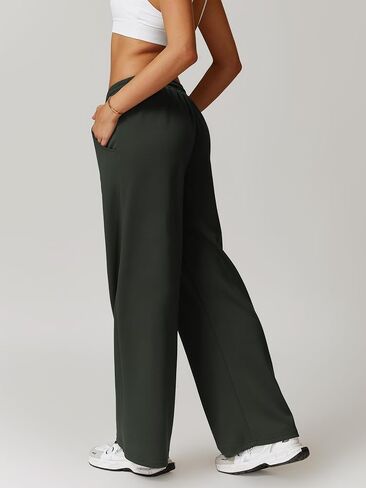 ABOCIW Womens Wide Leg Sweatpants Drawstring High Waisted Baggy Lounge Pants Athletic Joggers with Pockets in Kuwait