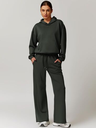 ABOCIW Womens Wide Leg Sweatpants Drawstring High Waisted Baggy Lounge Pants Athletic Joggers with Pockets in Kuwait