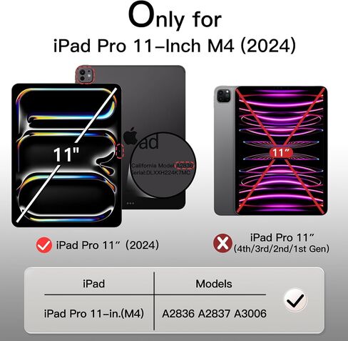 JETech Case for iPad Pro 11" M5/M4, Black in Saudi Arabia