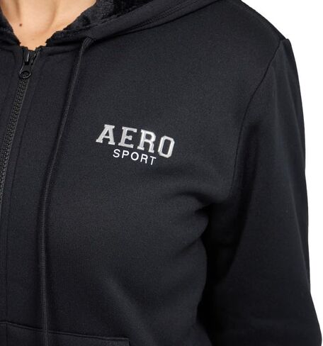 سترة بغطاء للرأس بسحاب مبطنة بالصوف المخملي للنساء من AEROPOSTALE in Kuwait