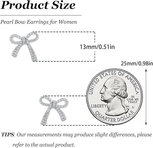 Bow Earrings for Women Sparkling Zircon Bow Tassel Earrings Ribbon Bowknot Earrings Christmas Bow Earrings for Christmas Gifts Stocking Stuffers in Kuwait