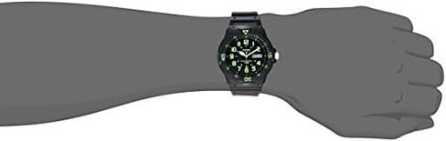 Casio Men's Diver Style Quartz Watch with Stainless Steel Strap, Silver, 23.8 (Model: MRW-200HD-1BVCF) in Saudi Arabia