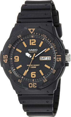 Casio Men's Diver Style Quartz Watch with Stainless Steel Strap, Silver, 23.8 (Model: MRW-200HD-1BVCF) in Saudi Arabia
