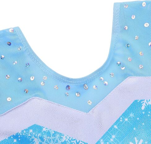 BAOHULU Gymnastics Leotards for Toddler Girls Long Sleeve Sparkle Stripes Tank Biketards Dance Unitards in Kuwait