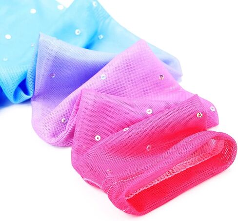 BAOHULU Gymnastics Leotards for Toddler Girls Long Sleeve Sparkle Stripes Tank Biketards Dance Unitards in Kuwait