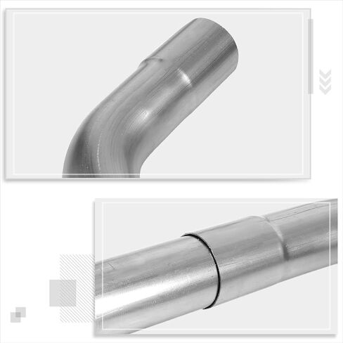 PM PERFORMOTOR 8 Pcs 3 Inches Mild Steel DIY Custom Exhaust Tubing Mandrel Bend Pipes Straight & U-Bend Kit, Universal Fit,PM-PP-30-RW-8P in Saudi Arabia