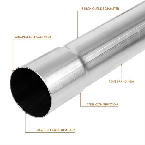 PM PERFORMOTOR 8 Pcs 3 Inches Mild Steel DIY Custom Exhaust Tubing Mandrel Bend Pipes Straight & U-Bend Kit, Universal Fit,PM-PP-30-RW-8P in Saudi Arabia