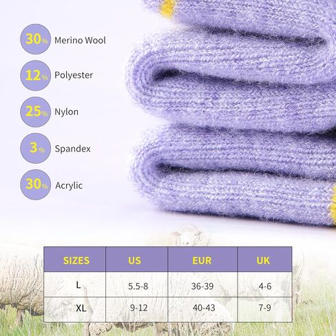 جوارب تزلج من الصوف ميرينو من زيكاك، زوجان للنساء، جوارب حرارية عالية للركبة في الطقس البارد للتزلج والتزلج على الجليد والمشي لمسافات طويلة والتخييم in Kuwait