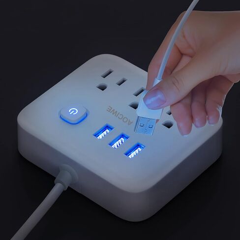 واقي التيار الكهربائي لقطاع الطاقة - 8 منافذ و3 منافذ USB ومنفذ USB-C واحد، 1700 جول، قابس مسطح بزاوية سلك طاقة بطول 6 أقدام، منافذ متباعدة ومنفذ طاقة مدرج في قائمة ETL للمكتب المنزلي in Saudi Arabia