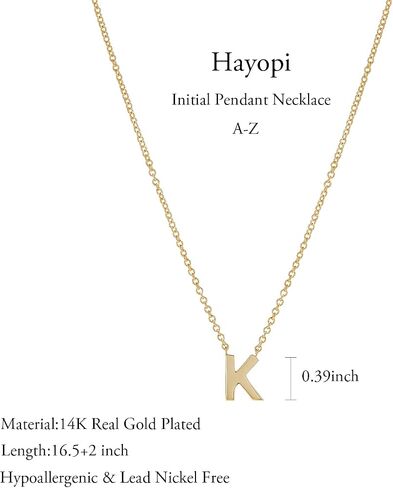 Initial Necklaces for Women,Dainty Gold Plated Letter Necklace Name Personalized Monogram Pendant Necklace Simple Cute Initial Necklace Choker Necklace for Women Trendy Gold Jewelry Gifts in Kuwait