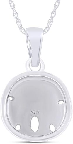 AFFY Sand Dollar Pendant Necklace in 14k Gold Over Sterling Silver in Saudi Arabia