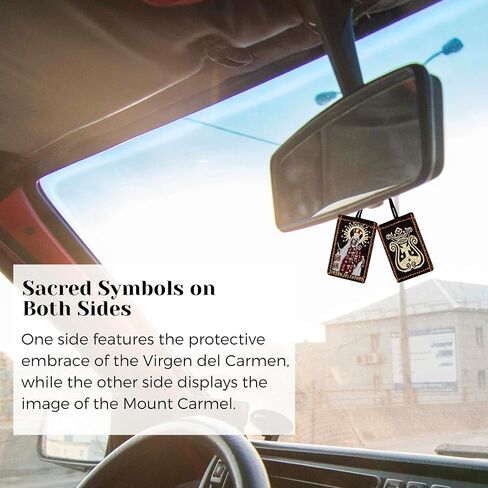 Escapulario de la Virgen del Carmen Pack of 3 Escapulario Catolico Brown Scapular of Our Lady of Mount Carmel Scapular Necklace Carmel Scapular Catholic Scapular Medal Brown Scapulars in Saudi Arabia