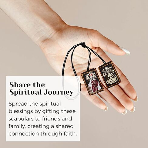 Escapulario de la Virgen del Carmen Pack of 3 Escapulario Catolico Brown Scapular of Our Lady of Mount Carmel Scapular Necklace Carmel Scapular Catholic Scapular Medal Brown Scapulars in Saudi Arabia
