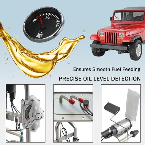 مجموعة مضخة الوقود ZONFANT متوافقة مع سيارة جيب 1991-1995 Wrangler YJ 2.5L 4.0L تناسب فقط 20 جالون، استبدل #5003861AB SP736H 4637182 in Kuwait