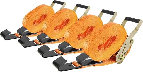 4Pack 2in 30ft Ratchet Strap Flat Hook Blue Heavy Duty Flatbed Straps for Trailer Tie Down Straps Box Truck Accessories Cargo Loading 10000lbs Breaking Load in Saudi Arabia
