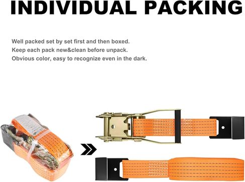 4Pack 2in 30ft Ratchet Strap Flat Hook Blue Heavy Duty Flatbed Straps for Trailer Tie Down Straps Box Truck Accessories Cargo Loading 10000lbs Breaking Load in Saudi Arabia