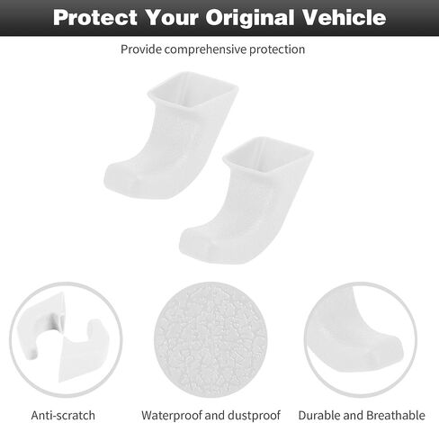 CheroCar Bumper Tow Hook Covers Tow Hook Protector External Accessories for Jeep Wrangler JK JL,for Jeep Gladiator TJ,White…… in Saudi Arabia