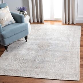 SAFAVIEH Restoration Vintage Collection Runner Rug - 2'3" x 9', Beige & Sand, Handmade Distressed Wool & Viscose, Ideal for High Traffic Areas in Living Room, Bedroom (RVT703B)