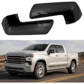 Mirror Cap Cover Trim Replace Compatible with 2019 2020 2021 2022 2023 2024 Chevy Silverado 1500 and GMC Sierra 1500 Accessories