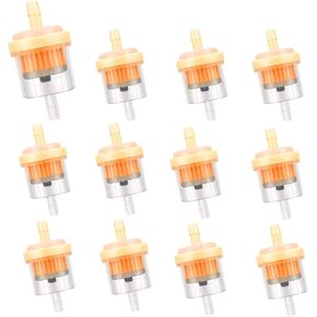 smseace 12pcs 3/16" Fuel Filter Universal Gas Inline Fuel Filter with Magnet for Small Engine, Motorcycle
