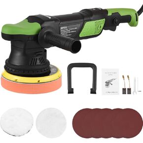 Buffer Polisher, Hancaner 6-Inch 950W Dual Action/DA Polisher 6 Variable Speed 2000-6400RPM, Random Orbital Buffer Polisher Waxer with Detachable D-handle, Perfect for Boat/ Car Polishing Waxing