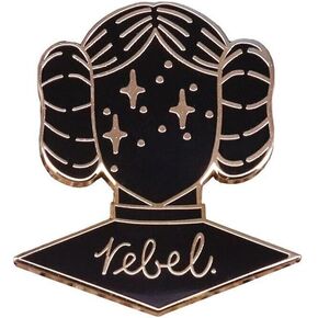 Science Fiction Scifi Princess Feminist Rebel Women Star Stars Galaxy 1.25" Enamel Pin Badge