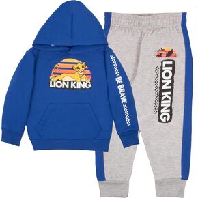 Disney The Lion King Boys Matching Sets Simba Pullover Hoodie and Jogger Fleece Set for Boys 2 Piece Bundle