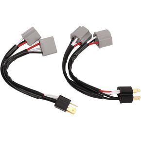Headlight Conversion Harness Adapter, 2Pcs 9003 H4 Headlights Wiring Harness Socket Adapter Male to Female 2 Way Splitter Wires for Truck Pickup LED Cable Plug