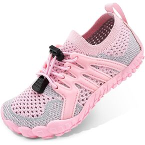 Stelle Girls Boys Water Shoes Aqua Socks with Adjustable Laces Quick Drying Beach Sports Non Slip Swimming Hiking Shoes