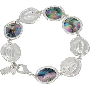 Robert Lee Morris Womens Abalone Link Bracelet